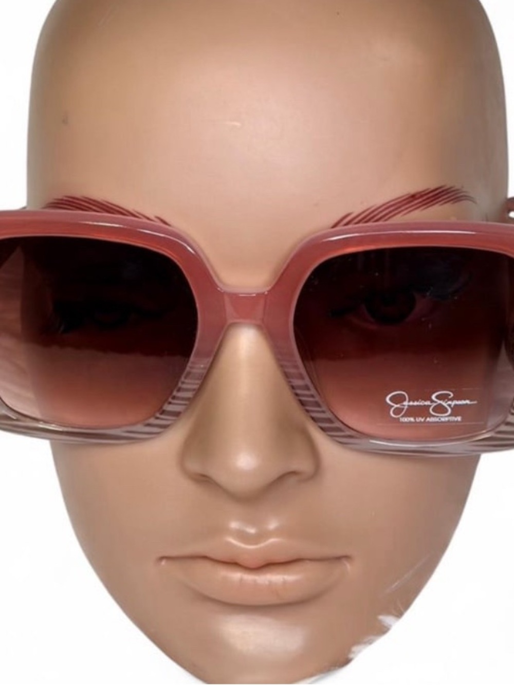 Jessica Simpson Rose-Tinted Gradient Square Sunglasses